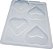 Forma Bwb Sp45 Coração Especial 200G Silicone 3 Partes  Profissional Cod-3514  (Sp Especial) - Imagem 1