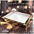 10 CAIXAS PARA DOCE EMBALAGEM PRESENTE C/VISOR OURO LAMINADA 25X33X3 (KB) - Imagem 1
