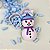 Forma Bwb Doces Finos 3 Partes C/ Silicone Boneco De Neve 65Mm 10495 (Bwb Especial) - Imagem 3
