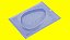 Forma Silicone Porto Ovo Achatado Tipo Metelasse Especial Silicone 3 Partes P1055 - Imagem 2
