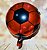 Balão Gnr Metalizado Bola De Futebol 45Cm Preto E Vermelho - Imagem 1