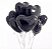 Balão Metalizado Coração Preto 45 Cm Festa  (Ex) - Imagem 1
