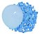 50 Balão Azul Candy Colors Redondo N°5  Pic Pic - Imagem 1