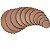 10 CAKE BOARD REDONDO ROSE GOLD 38CM (ESTRELA) - Imagem 1