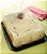 10 Embalagem P/ Bolo Torta Mini Retangular Contemporânea Media 1,5Kg Preta Pet G45Ct Galvanotek - Imagem 1
