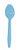 10 Colher Refeição 14 Cm Festa Azul Bebe Plástico (Silverplastic) - Imagem 1