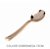 8 Colher Ovo De Páscoa De Luxo Rose Gold 13 Cm Média (Silverplastic) - Imagem 3