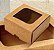 10 Caixas Para 4 Doces Linha Kraft com Visor Natal Jango (Liquidação) ok - Imagem 1