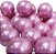 25 Balão Rosa Pink Cromado Alumínio  Nº5 Polegadas ( Happy Day ) (JOY)  IBB - Imagem 1