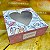10 Caixa Gaveta C/ Visor Coração 9 Doces 12x12x4 carinho que abraça  2462  ( IDEIA ) - Imagem 3