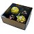 10 Caixa P/4 Doces Bronze Textura com Visor PVC N4 ASSK  8,5x8,5x4 - Imagem 3