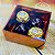 10 Caixa P/4 Doces Cobre Textura com Visor PVC N4 ASSK  8,5x8,5x4 - Imagem 2