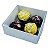 10 Caixa P/4 Doces Branca com Visor PVC N4 ASSK  8,5x8,5x4 - Imagem 3