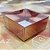 10 Caixa P/4 Doces Rose Textura com Visor PVC N4 ASSK  8,5x8,5x4 - Imagem 1