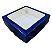 10 ￼Caixa Azul Textura com Visor S21 15x15x4cm  ASSK - Imagem 3