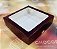 10 ￼Caixa MarsalaTextura com Visor S21 15x15x4cm  ASSK - Imagem 1