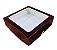 10 ￼Caixa MarsalaTextura com Visor S21 15x15x4cm  ASSK - Imagem 2