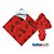 25 Sacos Express P/OVO DE PÁSCOA  BUNNY VERMELHO Ovo Páscoa 150g a 250g - 30X30 cm  Luckyfest - Imagem 1