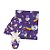 25 Sacos Express  PÁSCOA  COELHO ROXO ARCO IRIS Ovo Páscoa 250g a 350g - 35X35 cm  Luckyfest - Imagem 3