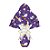 25 Sacos Express  PÁSCOA  COELHO ROXO ARCO IRIS Ovo Páscoa 150g a 250g - 30X30 cm  Luckyfest - Imagem 1
