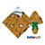 25 Sacos Express VIVA PÁSCOA  LARANJA  PARA Ovo Páscoa 250g a 350g - 35X35 cm  Luckyfest - Imagem 1