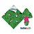 25 Sacos Express VIVA PÁSCOA  VERDE PARA Ovo Páscoa 150g a 250g - 30X30 cm  Luckyfest - Imagem 1