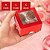 10 Caixa P/4 Doces VERMELHO Textura com Visor PVC 8,5x8,5x4 - Imagem 2