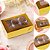 10 Caixa P/6 Doces OURO Textura com Visor PVC - Imagem 1