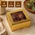 10 CAIXA LAMINADA C/ VISOR (04 DOCES) 4x8x8 cm OURO ID4668 (IDEIA) LAMINADAS - Imagem 3