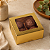 10 CAIXA LAMINADA C/ VISOR (04 DOCES) 4x8x8 cm OURO ID4668 (IDEIA) LAMINADAS - Imagem 5