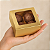 10 CAIXA LAMINADA C/ VISOR (04 DOCES) 4x8x8 cm OURO ID4668 (IDEIA) LAMINADAS - Imagem 4