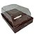 10 CAIXA OVO DE COLHER  PÁSCOA  3X1 250/350/500G-C/ TAMPA MONTADA- JR  COC7 MARROM - Imagem 1