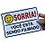 ETIQUETA ADESIVO SORRIA VOCÊ ESTÁ SENDO FILMADO 18x12cm ( ADESIVA ) - Imagem 2
