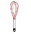 Batedor De Ovos Fouet  inox  29 cm vermelho  (Prime Chef) - Imagem 1