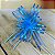100 LAÇOS FACIL P/ PRESENTE ORGANZA HOLOGRÁFICO AZUL CLARO 1,8 CM x 39 CM (Ex) - Imagem 2