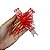 100 LAÇOS FACIL P/ PRESENTE ORGANZA HOLOGRÁFICO VERMELHO 1,8 CM x 39 CM (Ex) - Imagem 2