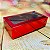 10 CAIXA LAMINADA C/ VISOR (08 DOCES)  4x16x8 cm VERMELHO 4680 (IDEIA) LAMINADAS - Imagem 3