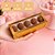 10 CAIXA LAMINADA C/ VISOR (10 DOCES) 4x20x8 cm OURO  4672 (IDEIA) LAMINADAS - Imagem 3