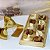 10 CAIXA DOURADO C/10 CAVIDADES P/BOMBONS 14000 BWB EMBALAGEM - Imagem 1