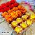 KIT 120 Forminhas Para Doces Finos VERMELHO + LARANJA+AM QUEIMADO - Imagem 1