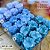 KIT 120 Forminhas Para Doces Finos BRANCO + AZUL AQUA + AZUL BEBÊ - Imagem 1