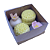 10 CAIXA P/ 04 DOCES KRAFT C/ TAMPA ACETATO 7X7X4  5042 (IDEIA) ESSENCIAL - Imagem 3
