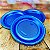 Kit Festa 50 PESSOAS DESCARTAVEIS AZUL PEROLADO GARFO + PRATO + COPO - Imagem 5