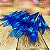 Kit Festa 50 PESSOAS DESCARTAVEIS AZUL PEROLADO GARFO + PRATO + COPO - Imagem 4