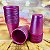 Kit Festa 50 PESSOAS DESCARTAVEIS ROSA PEROLADO GARFO + PRATO + COPO - Imagem 3