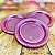 Kit Festa 50 PESSOAS DESCARTAVEIS ROSA PEROLADO GARFO + PRATO + COPO - Imagem 6