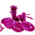 Kit Festa 50 PESSOAS DESCARTAVEIS FUCSIA PEROLADO GARFO + PRATO + COPO - Imagem 2