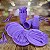 Kit Festa 50 PESSOAS DESCARTAVEIS LAVANDA CANDY COLORS PEROLADO GARFO + PRATO + COPO - Imagem 1