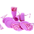 Kit Festa 50 PESSOAS DESCARTAVEIS ROSA CANDY COLORS GARFO + PRATO + COPO - Imagem 2