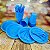 Kit Festa 50 PESSOAS DESCARTAVEIS AZUL CLARO CANDY COLORS GARFO + PRATO + COPO - Imagem 1